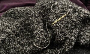 Close-up of the stitches & yarn...I could crochet with this yarn forever!